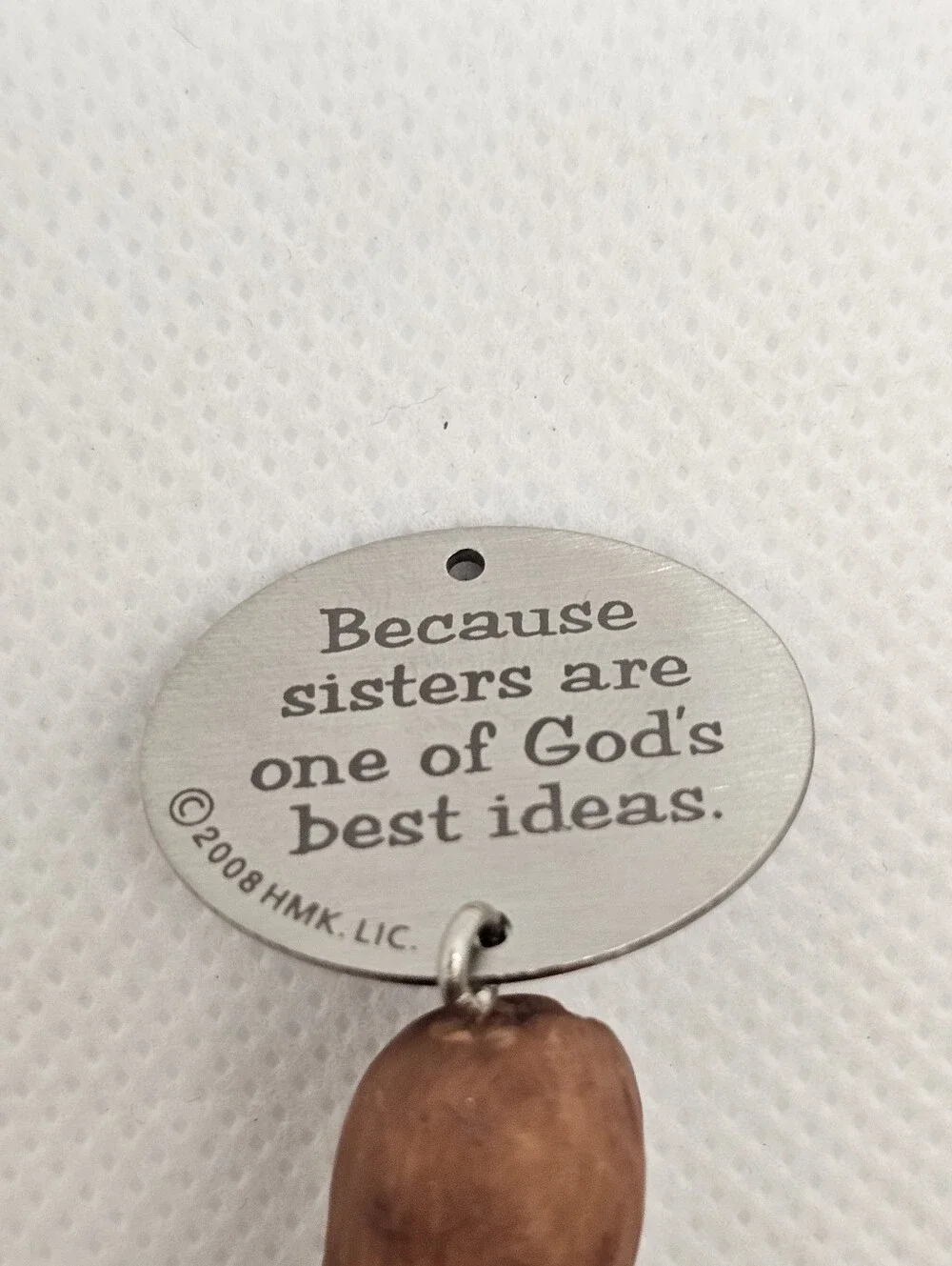 Hallmark Ornament Down to Earth Angels Sister Angel 2008 Heart family girl dress